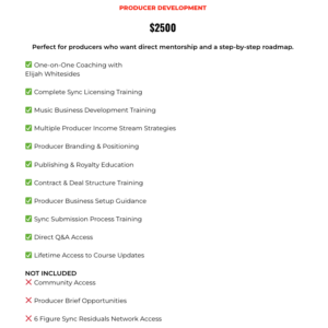 Producer Development Program