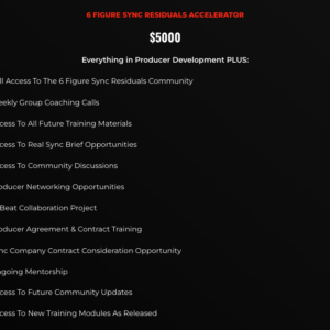 6 Figure Sync Residuals Accelerator